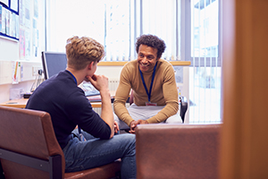 person receiving coaching